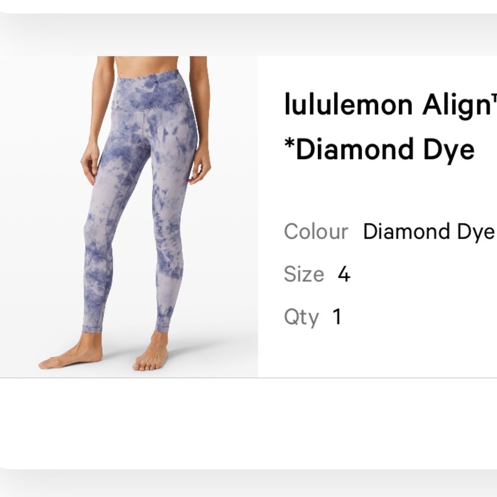 Lululemon Align High-Rise pant 28” -diamond dye